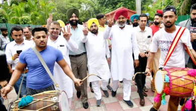 'आप' नेताओं ने पार्टी दफ्तर चंडीगढ़ में जालंधर पश्चिम उपचुनाव में जीत का मनाया जश्न